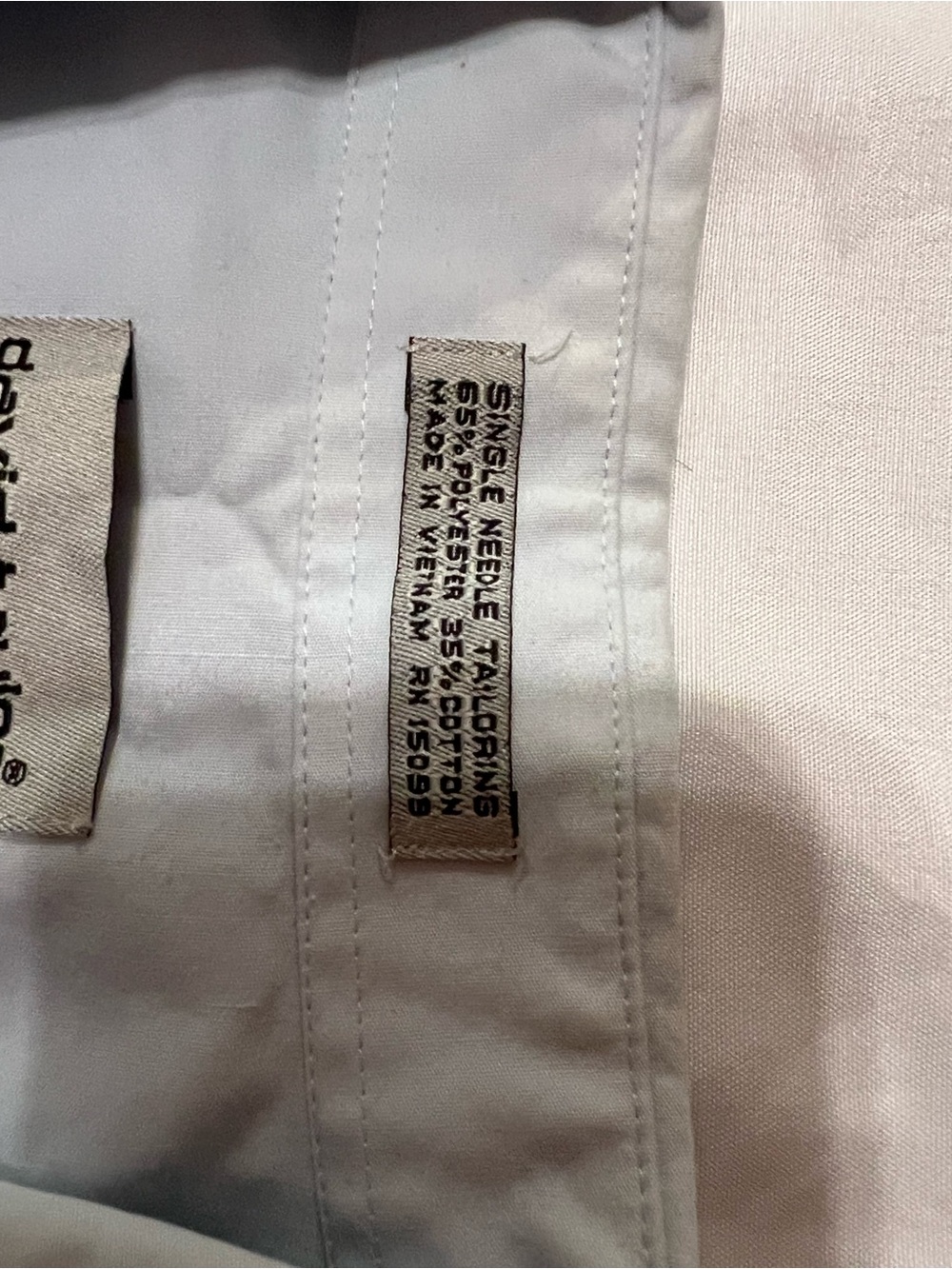 David Taylor Light Blue Men’s Dress Shirt - Spread Collar - Picture 4 of 7